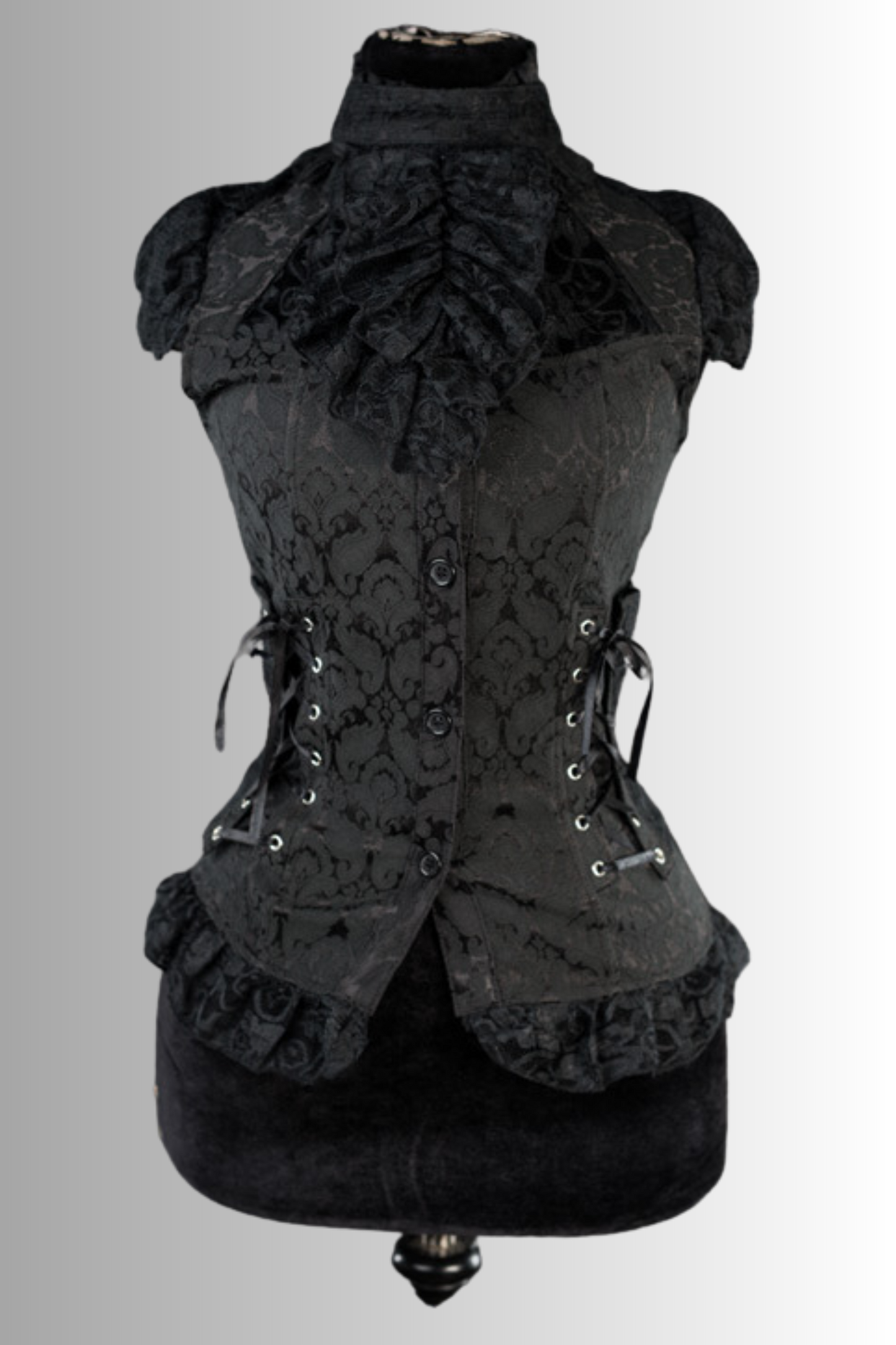 Gothic Reverie Brocade Laced Shirt