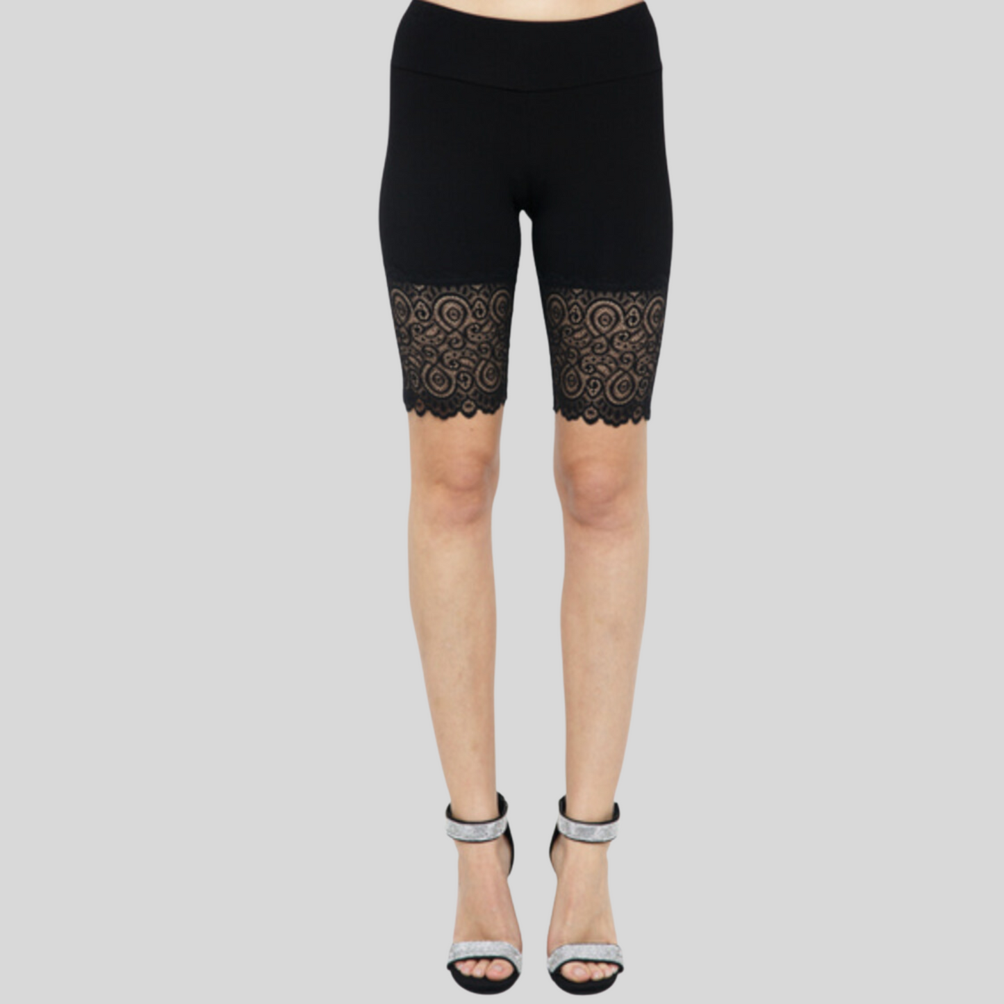 LACE BOTTOM BIKE SHORTS