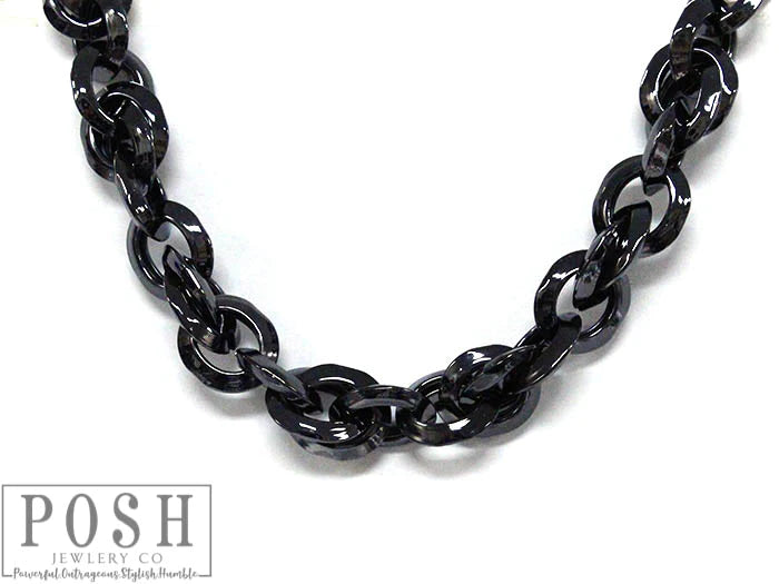 GILDED COLLAR CHUNKY CHAIN NECKLACE