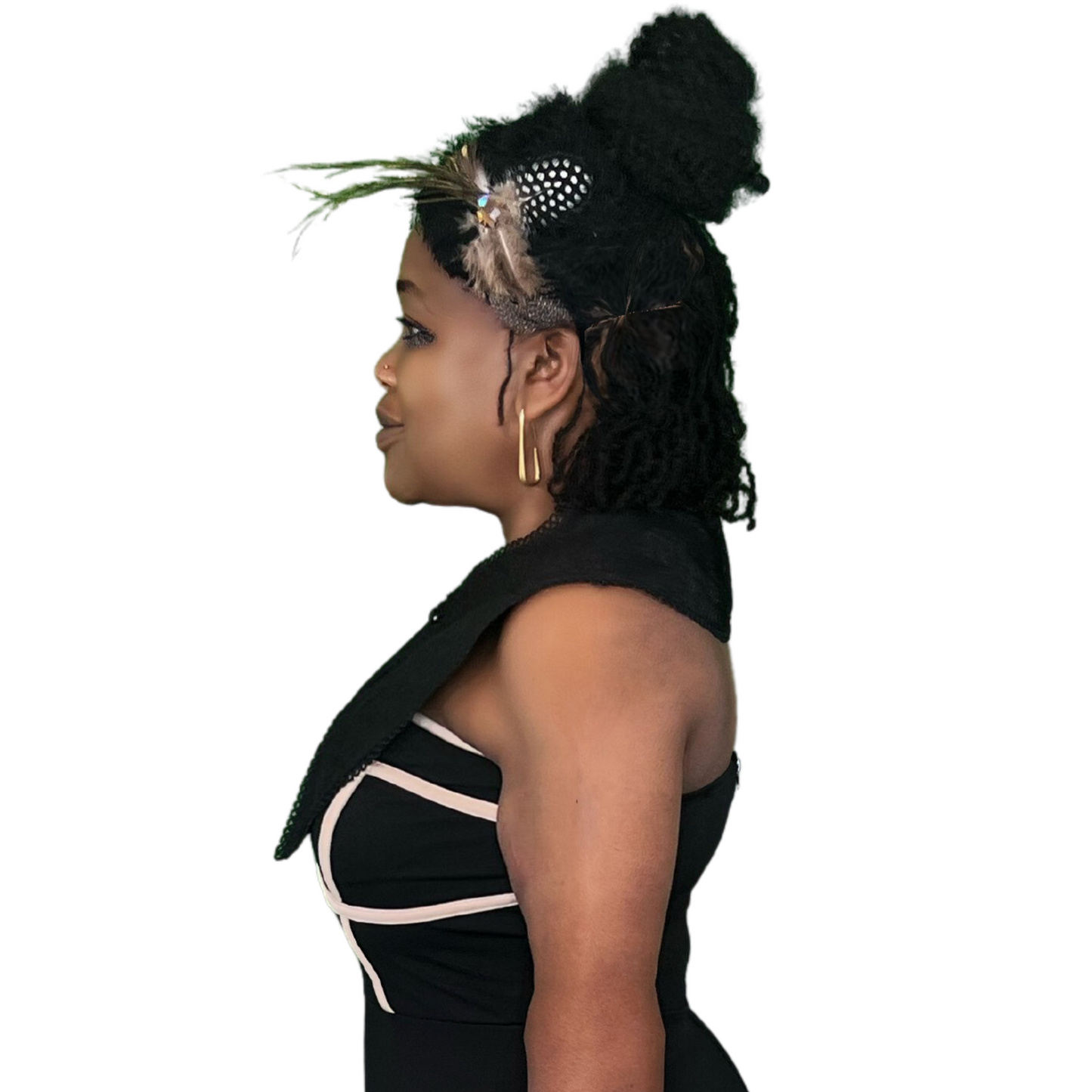 FUR FASCINATOR HEADBAND