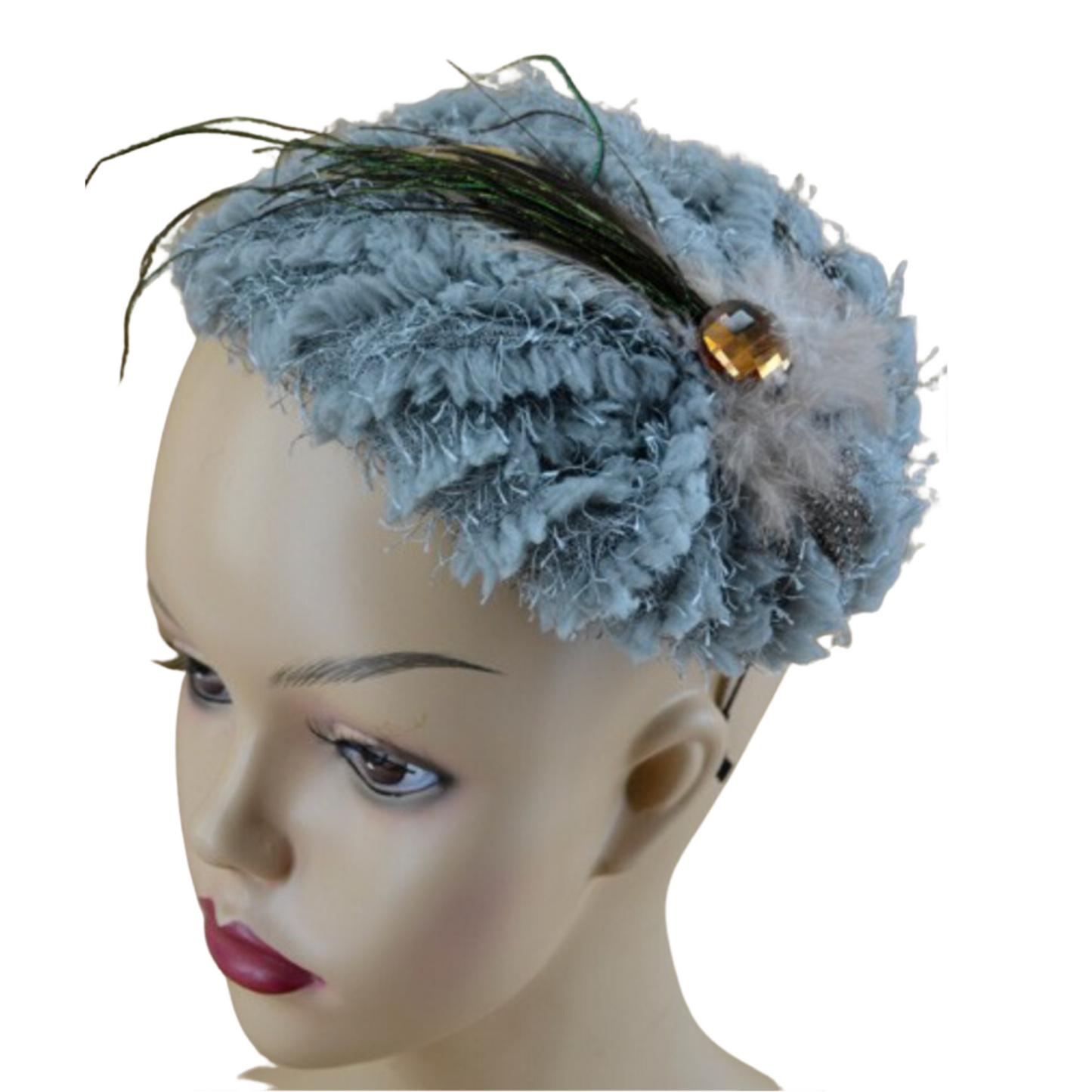 FUR FASCINATOR HEADBAND